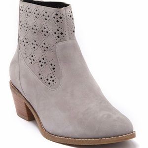Cole Haan Jayne Lasercut Bootie Ironstone 9.5 NWT